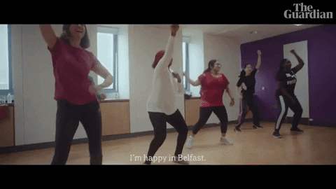 Northern Ireland Happy Woman GIF