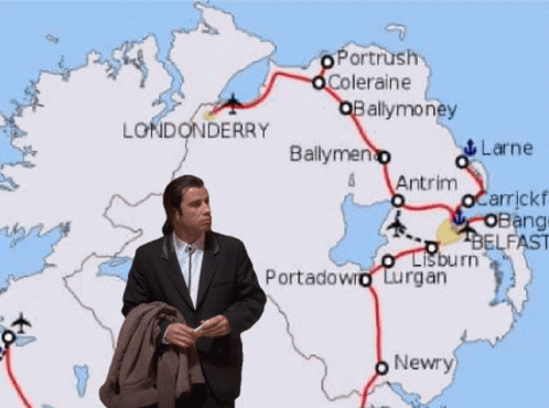 Northern Ireland Lost John Travolta GIF