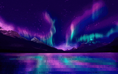 Northern Lights Captivating Moment GIF