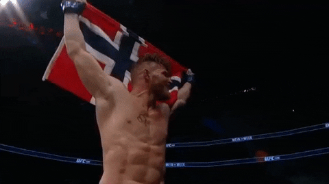 Norway Flag Ufc Emil Meek GIF
