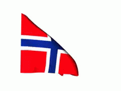 Norway Flag White Background GIF