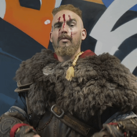 Norway Viking Cosplay Settle Down GIF