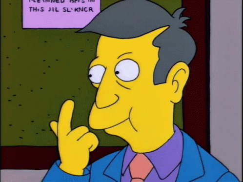 Nose Goes Principal Skinner The Simpsons GIF