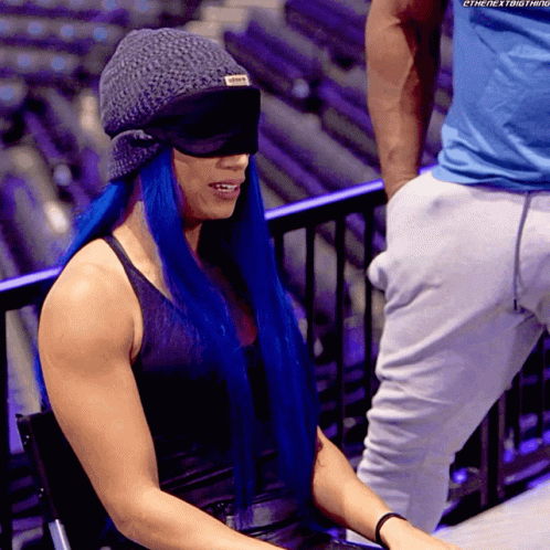 Nose Goes Sasha Banks GIF