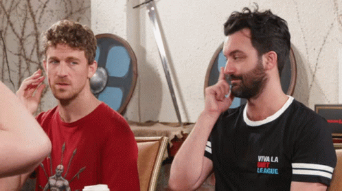 Nose Goes Two Guys Sitting Beside Each Other GIF