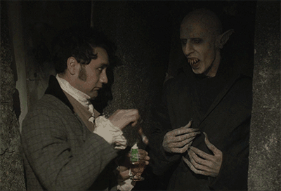 Nosferatu Brushing His Teeth GIF