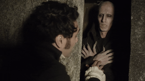 Nosferatu Creepily Open His Eyes GIF