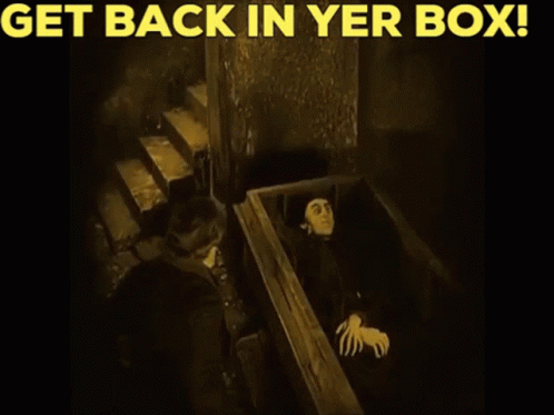 Nosferatu Get Back In Yer Box GIF