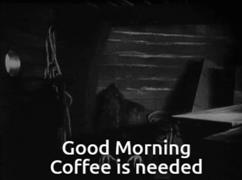Nosferatu Good Morning Coffee Is Needed GIF