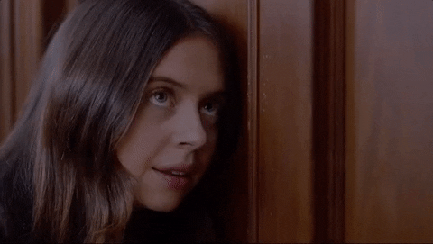 Nosy Carrie Pilby Listening On The Door GIF