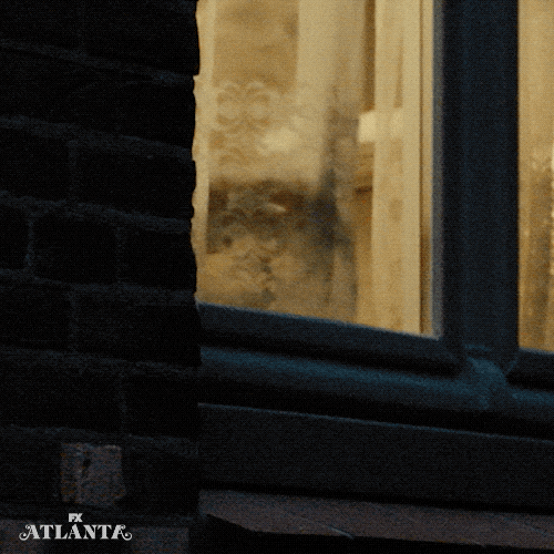 Nosy Woman Looking Through Window Atlanta Series GIF