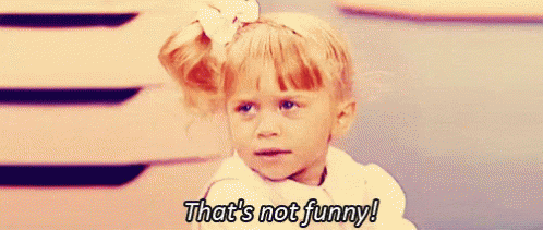 Not Amused Michelle Tanner That's Not Funny GIF