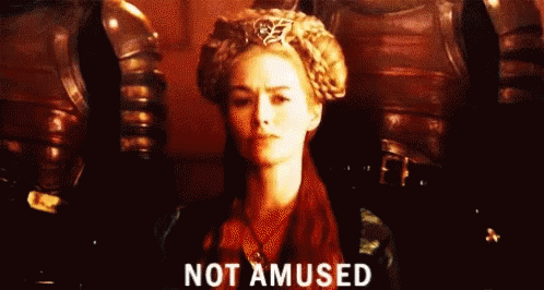 Lena Headey Not Amused GIF