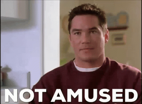 Not Amused Dean Cain GIF
