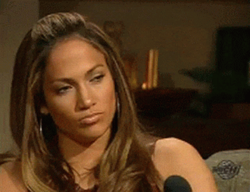 Jennifer Lopez Not Amused GIF
