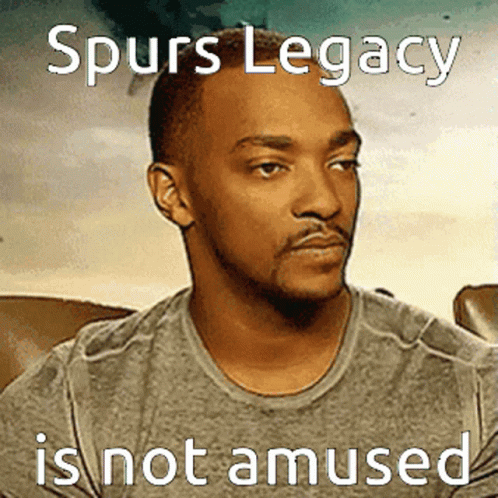 Spurs Legacy Is Not Amused GIF