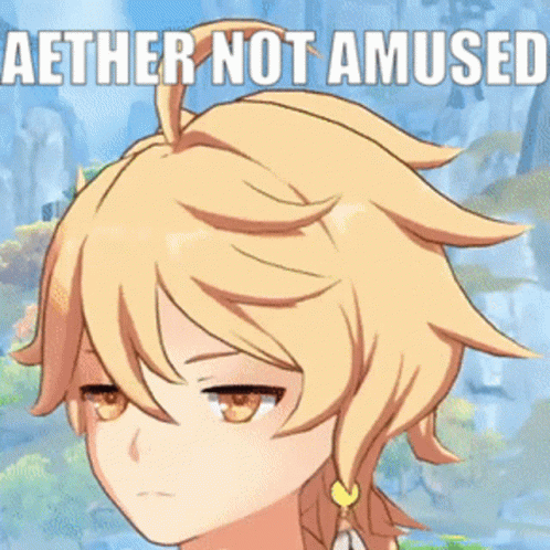Genshin Impact Aether Not Amused GIF