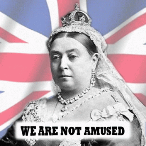 Queen Victoria We Are Not Amused GIF
