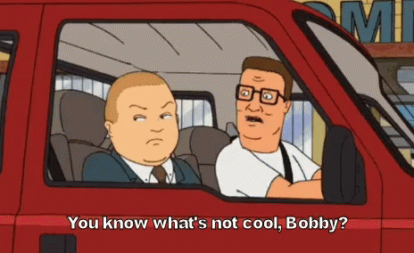 Not Cool Hell Hank Hill GIF