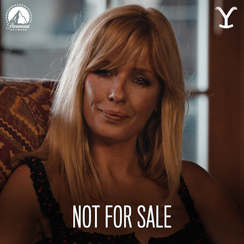 Not For Sale Beth Dutton GIF