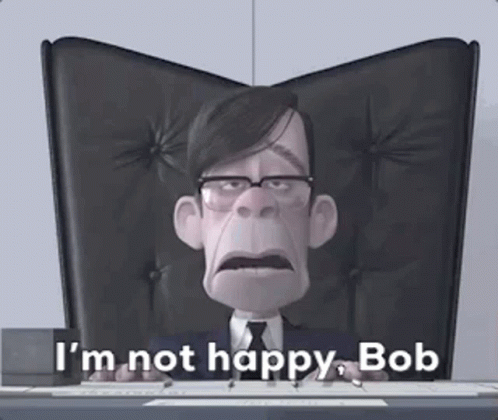 Not Happy Bob The Incredibles GIF