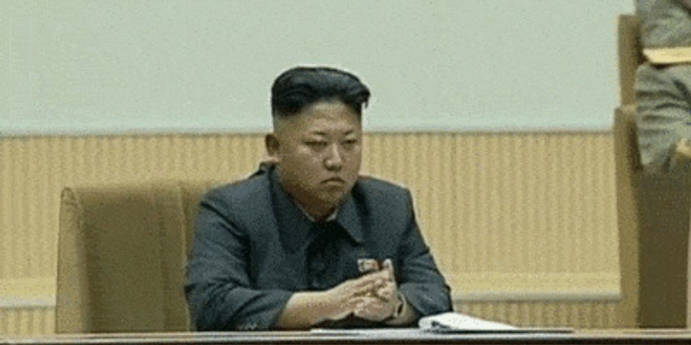 Not Happy Kim Jong Un Clap GIF