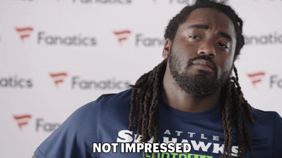 Not Impressed Alex Collins Staring GIF