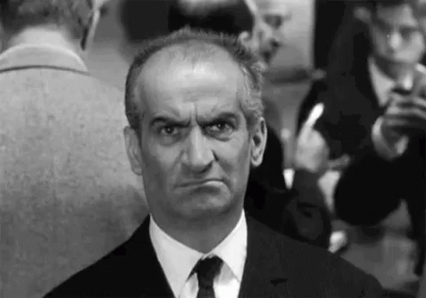 Not Impressed Grumpy Louis De Funes GIF