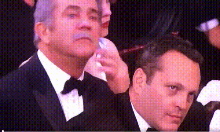 Not Impressed Mel Gibson And Vince Vaughn GIF