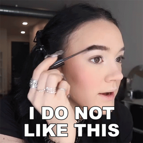 Beauty Blogger Not Like This Eyebrows GIF