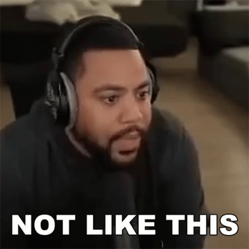 Man Using Headphone With Not Like This Reaction GIF