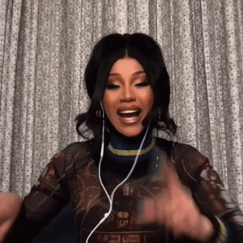 Not So Fast My Friend Cardi B GIF