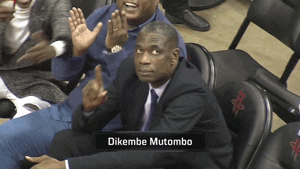 Not So Fast My Friend Dikembe Mutombo Stare GIF