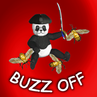 Not The Bees Buzz Off GIF