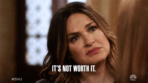 Not Worth It Law And Order Olivia Benson GIF
