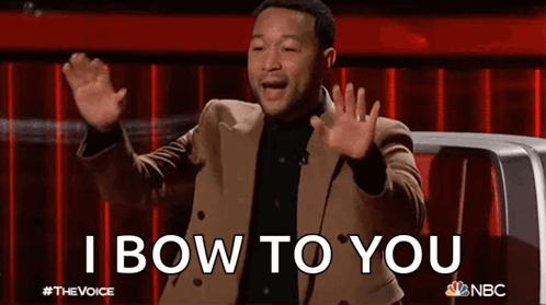 Not Worthy John Legend I Bow To You GIF