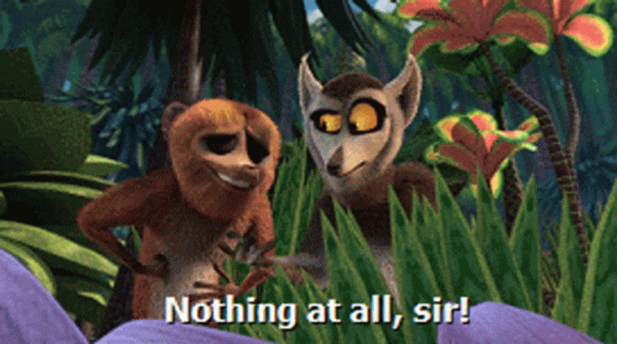 Nothing At All Sir King Julien GIF