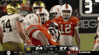 Notre Dame Miami Football Game