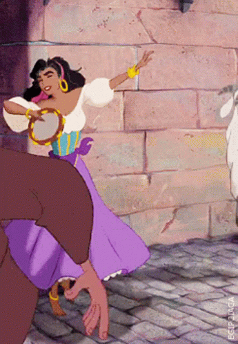 Notre Dame Sing And Dance Esmeralda GIF
