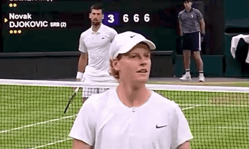 Novak Djokovic Playing Tennis Score 3-6