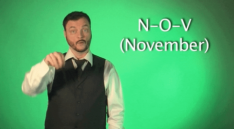 November American Sign Language Robert GIF