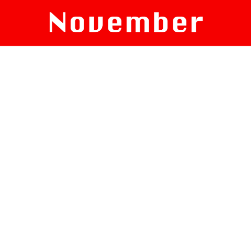 November Calendar With Pink Square GIF