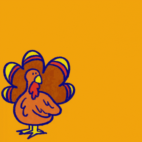 November Vote Election Animated Turkey Thanksgiving GIF