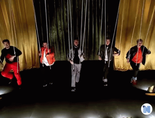 Nsync Being Controlled As Puppets GIF
