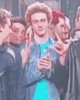 Nsync Peace Sign In An Award Show GIF