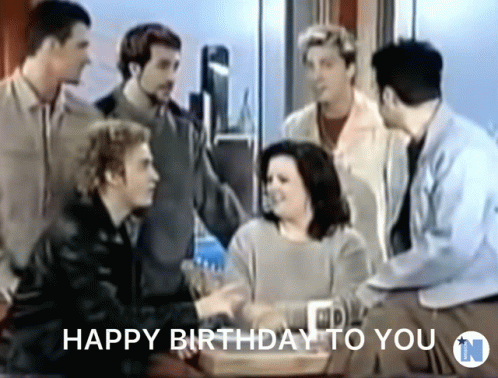Nsync Sing Happy Birthday To A Woman GIF