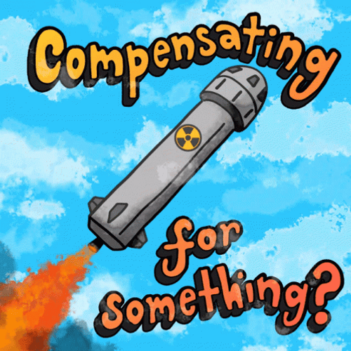 Nuclear Bomb Compensating For Something GIF