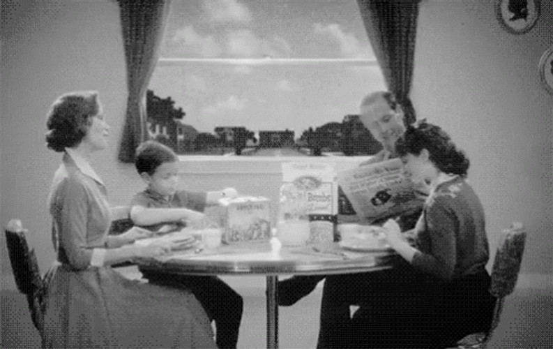 Nuclear Bomb Outburst Family Eating Together GIF