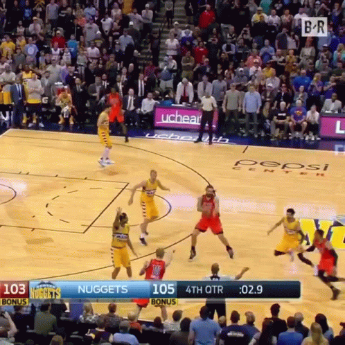Nuggets Vs Raptors Basketball Game 103 Points GIF