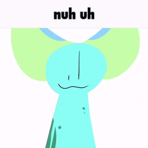 Nuh Uh Green Koala Cartoon GIF